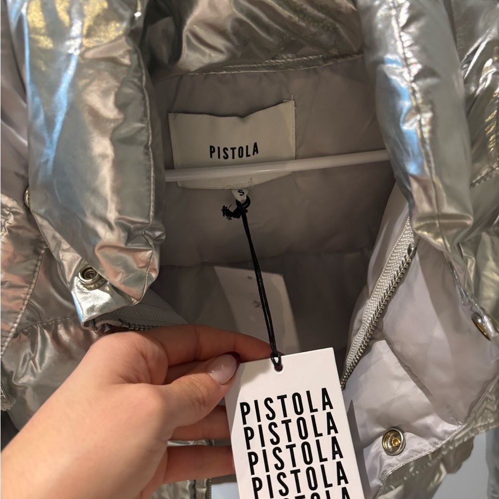 Pistola BRAND NEW Silver Winter Jacket size small